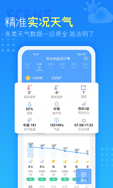 天气预报app